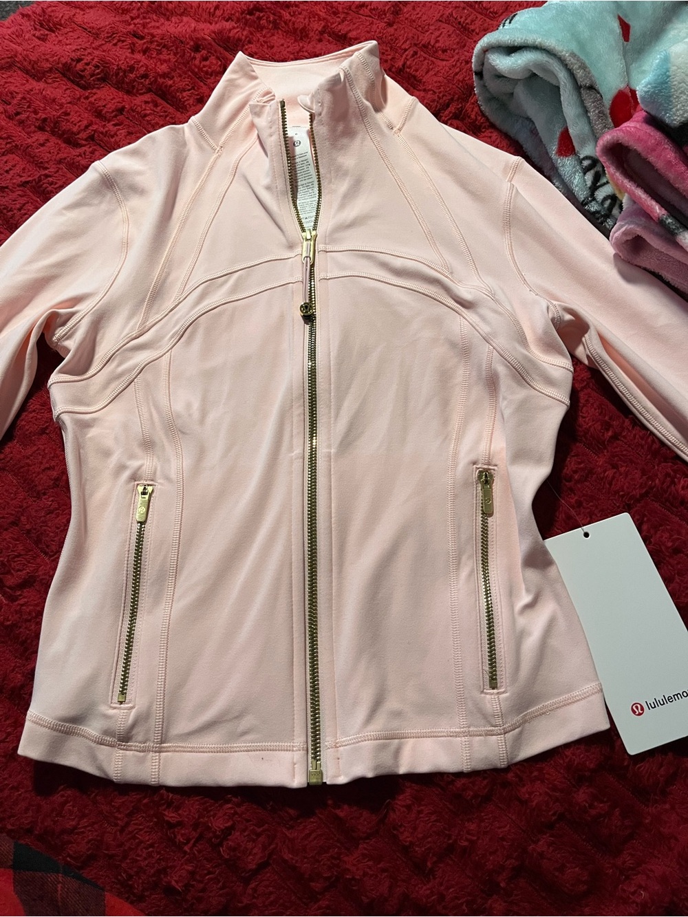lululemon athletica Light Pink Zip Front Utility Jacket